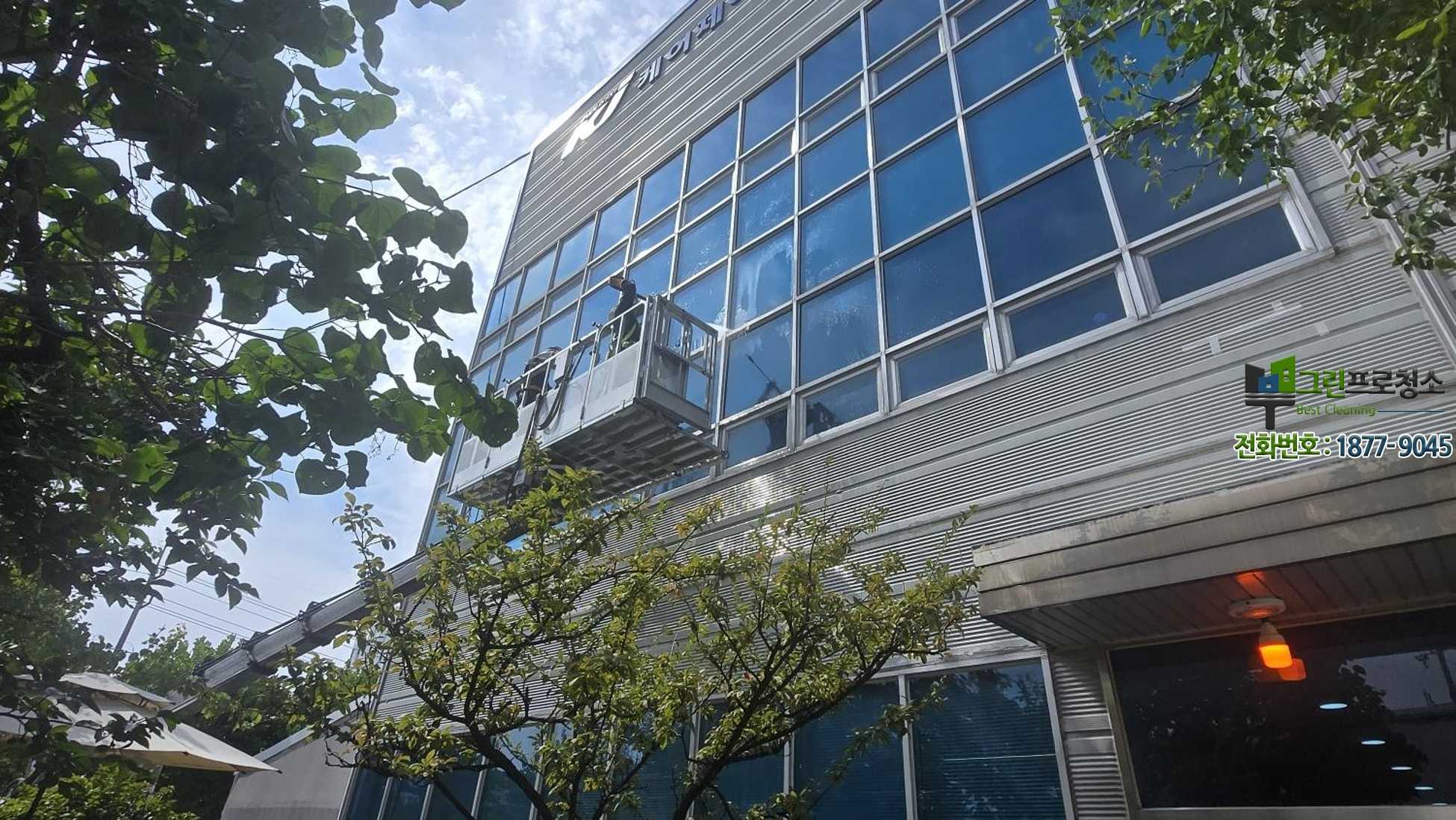 사옥 유리창 청소